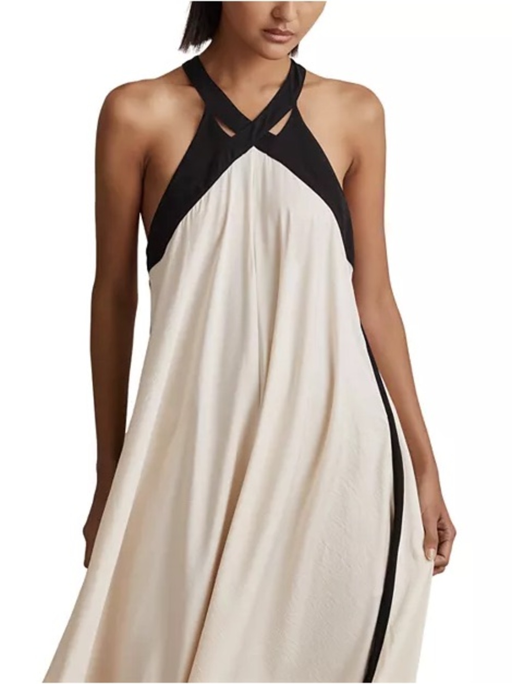Reiss Aubree Color Blocked Maxi Dress in size 6 - Picture 3 of 7